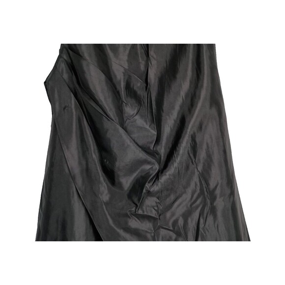 Jessica McClintock Maxi Skirt Gothic Steampunk Sz 12 Vintage Black Layers Bustle - Picture 4 of 15